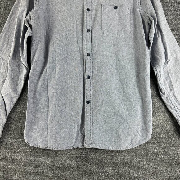 Colours Shirt Mens Medium Blue Chambray Organic Cotton Button Down Pocket - Picture 2 of 8